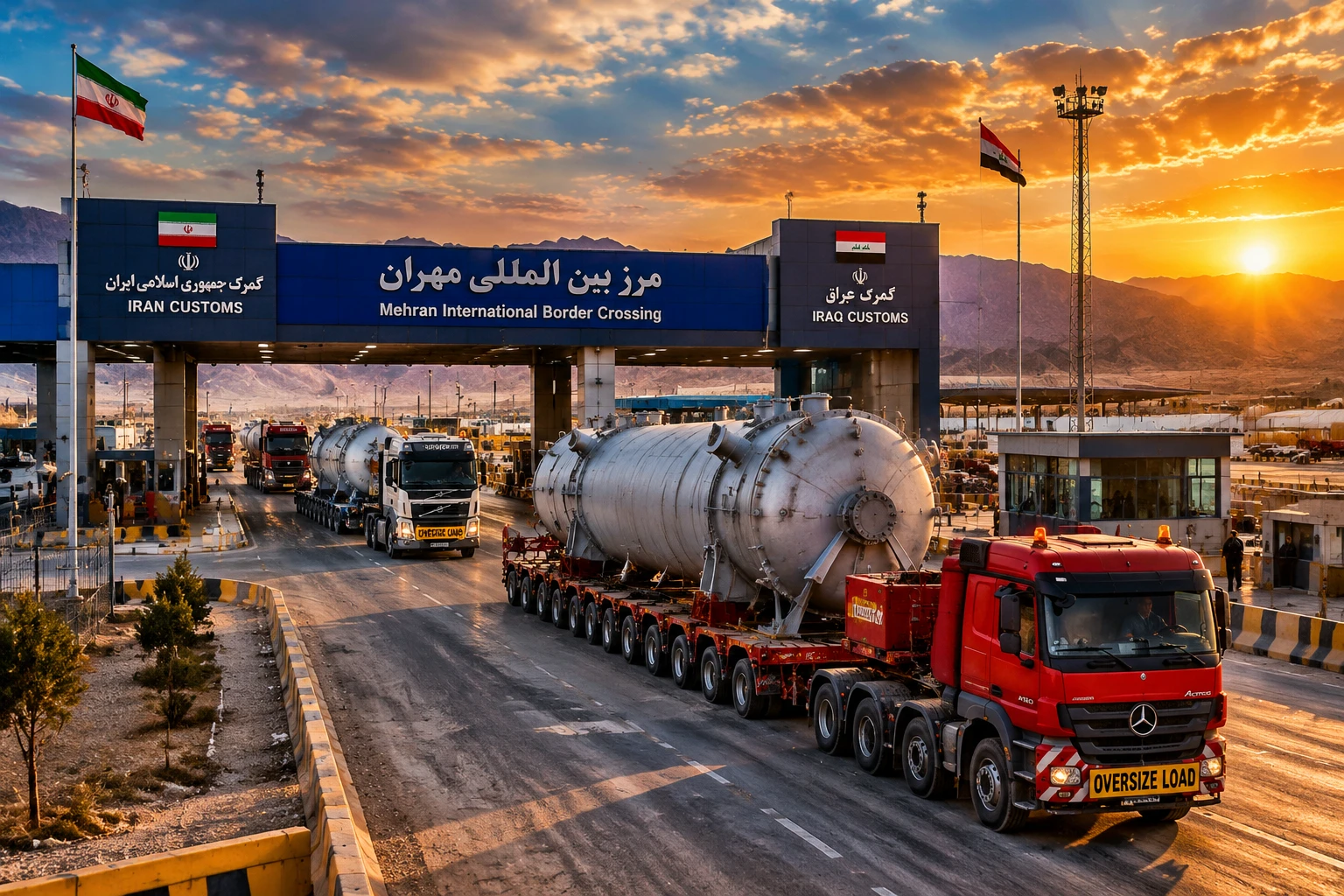 مهران؛ دروازه ترانزیتی و لجستیک بین‌المللی ایران و عراق و نقش آن در حمل بارهای سنگین